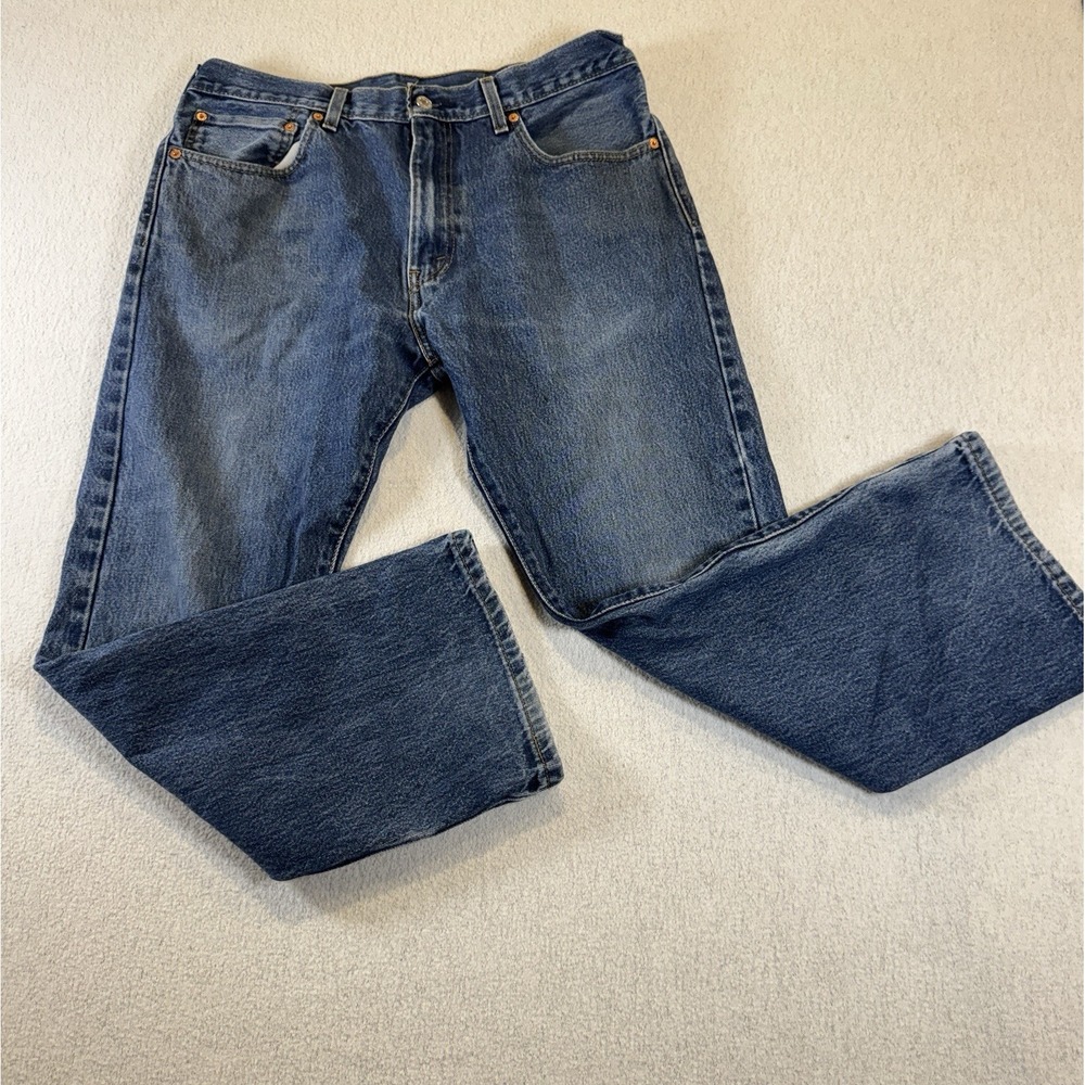 Levis 517 Mens Boot Cut Jeans 36x30‎ Medium Wash Blue Denim